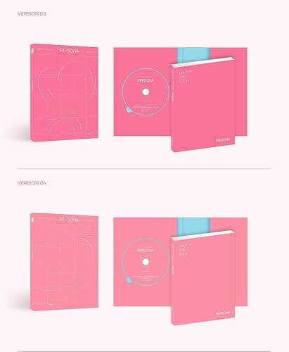 BTS Map of The Soul : Persona [Ver.01+Ver.02+Ver.03+Ver.04 Set] - Pack of 4CD, 4Photobook, Photocards, 4Folded Poster with Pre Order Benefit, Extra Decorative Sticker Set, Photocard Set thumbnail 4