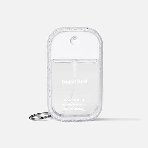 Touchland Silicone Hand Mist Case with Keyring, 1 FL OZ - Frosted Sparkle thumbnail 3