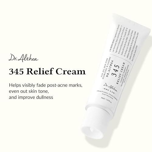 Dr.Althea 345 Relief Cream | Moisturizer for Soothing Recovery and Blemish Care with Tea Tree Leaf Water & Niacinamide | Korean Vegan Skin Care for All Skin Types, 1.69 Fl Oz (Ver.2 - Pack of 1) thumbnail 2