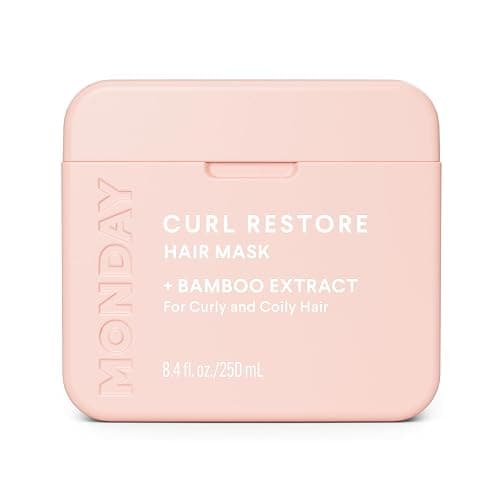 MONDAY HAIRCARE CURL RESTORE Hair Mask with Bamboo Extract, Coconut Oil & Shea Butter for Curls & Coils of all types 250 mL - Image 1