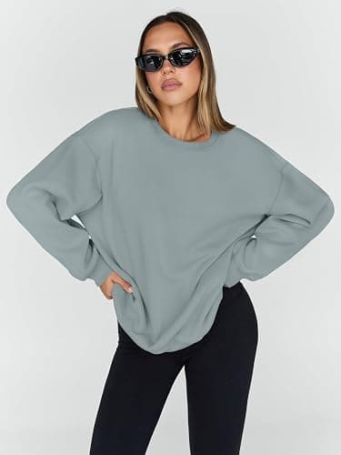 Trendy Queen Sweatshirts for Women Hoodies Oversized Crewneck Tops Sweaters Comfy Fall Winter Outfits Clothes 2025 Fashion thumbnail 2