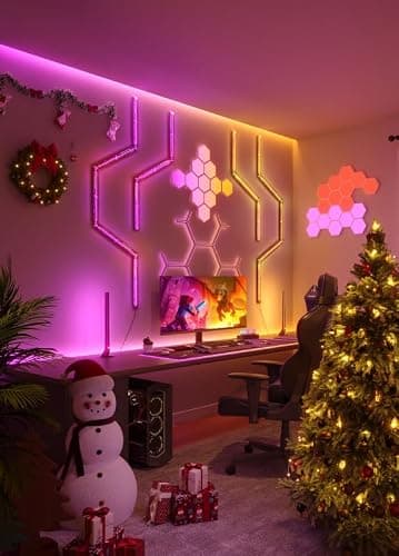 Govee Glide Hexa Light Panels, RGBIC Hexagon LED Wall Lights, Wi-Fi Smart Home Creative Wall Lights with Music Sync, Works with Alexa Google Assistant for Indoor Gaming Decor, 10 Pack thumbnail 3