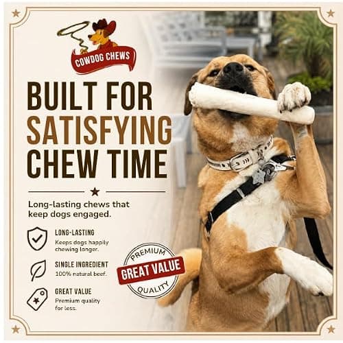 Cowdog Chews Retriever roll 9-10 inch All Natural Rawhide Product (20 Pack) thumbnail 3