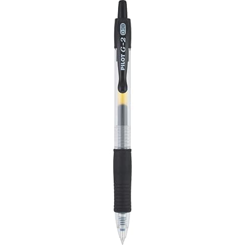 Pilot, G2 Premium Gel Roller Pens, Ultra Fine Point Gel Pens 0.38 mm, Pack of 12, Black thumbnail 8