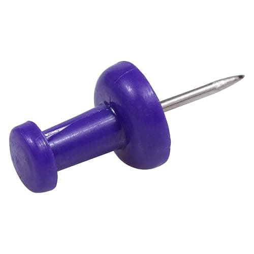 JAM PAPER Colorful Push Pins - Purple Pushpins - 100/Pack thumbnail 4