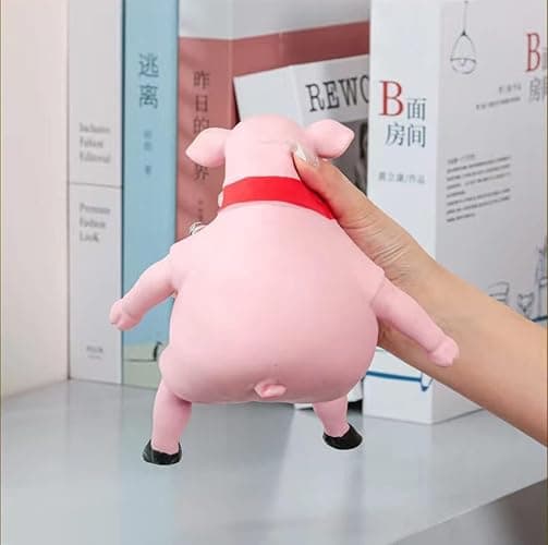 Squishy Pig Stress Toy - Super Stretchy Animal Squeeze Toy for Anxiety Relief, Kids & Adults - Soft Rebound Piggy Decompression Toy (5.5 inch, Multi-Use for ADHD, Office, School) thumbnail 6