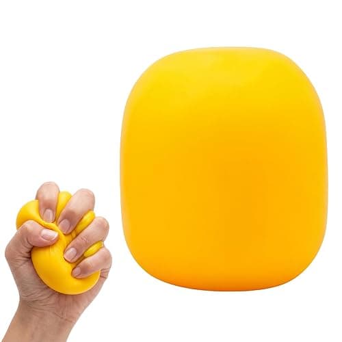 Squeeze Color Changing Squishy Soft Square Malt Sugar Filled Slow Stress Balls, Color Changing Squishy Sensory Toy, Anxiety Relief Shape Fidgets for Pull Stretch Squishy Toy (Yellow) - Image 1