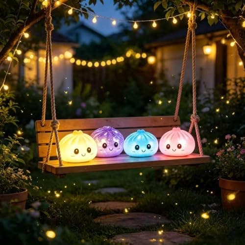 Dumpling Glowing Mystery Box,Dumplings Squishy，Sensory Stress Ball Squeeze Toys for Stress Relief ，Soft Squeeze Decompression Dumplings Stress Balls，Steamer Stretchy Desk Toys (Purple) thumbnail 3