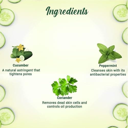 Biotique Bio Cucumber Pore Tightening Toner with Himalayan Waters for Normal to Oily Skin -120 ML/ 4.06Fl.Oz. I Help from Harmful Effects of Sun I Berberis aristata, Cucumis sativus thumbnail 4