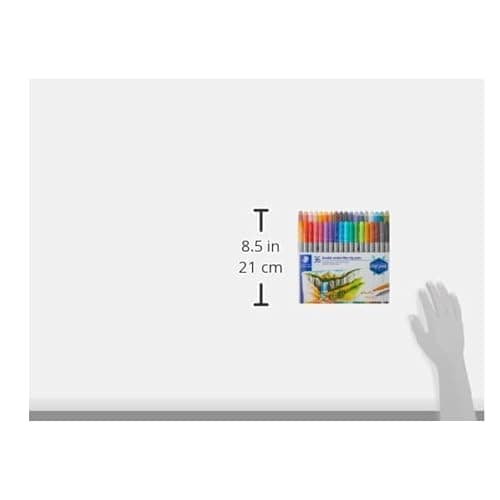 STAEDTLER Doppelfasermaler, zwei Spitzen für schmale und breite Linien, Klarfaltetui mit 36 leuchtenden Farben, 3200 TB36 thumbnail 2