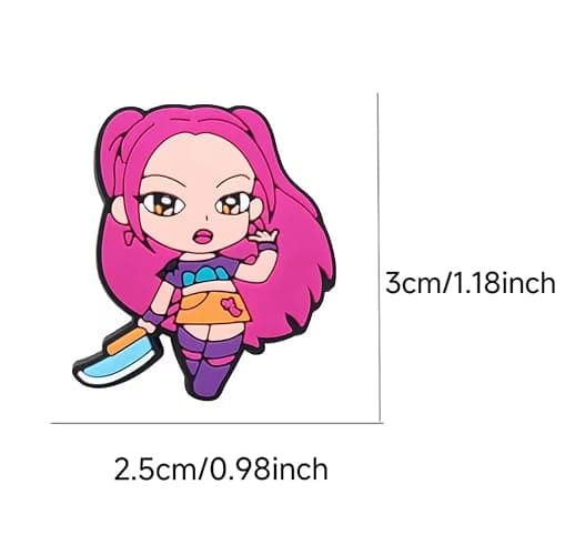 K Pop Demon Hunters Themed Decorative Charms for Crocs (9 charms) thumbnail 3