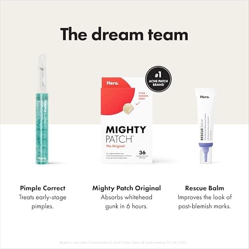Mighty Patch™ Original patch from Hero Cosmetics – The #1 Hydrocolloid Acne Pimple Patch for Shrinking Zits and Whiteheads in 1 use; Nighttime Spot Stickers for Face and Skin (36 Count) thumbnail 6
