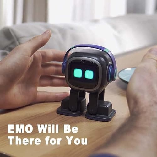 EMOPET AI Desk Robot Companion - ChatGPT Enabled with Voice Commands & Dancing, Interactive AI Robot Pet with Personality, for Adults and Kids thumbnail 6