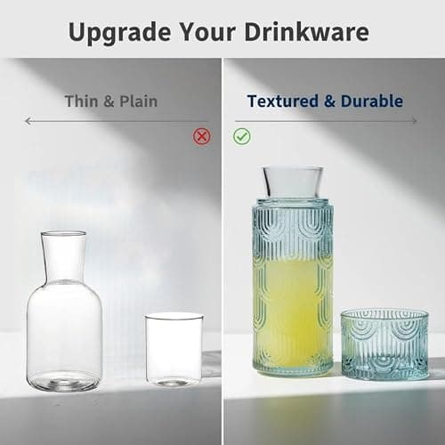 Nightstand glass water carafe thumbnail 4