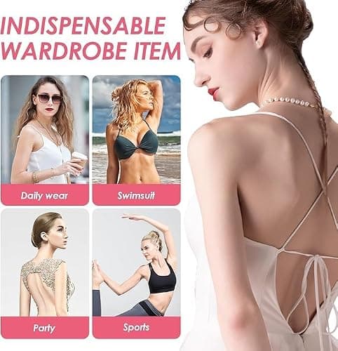 Snowy Sticky Bra Inserts,Reusable and Waterproof Double Sided Snowy Inserts,Sticky Bra Push Up for Women Dresses Bikinis thumbnail 7