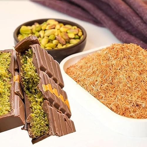 Yörem Dried & Chopped Kadayif Pastry | Perfect For Dubai Chocolate, Kadayif (Kataifi) Shredded Fillo Dough, Kadayif Pastry Dough, Dubai Pistachio Chocolate Bar, Kunafa thumbnail 3