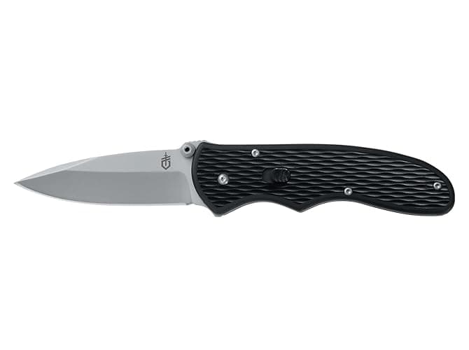 Gerber Gear 22-47162N Fast Draw Folding Assisted Opening Pocket Knife, Fine Edge, Black - Image 1