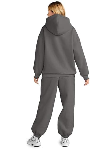 AUTOMET Womens 2 Piece Outfits Lounge Hoodie Sweatsuit Sets Oversized Sweatshirt Baggy Fall Fashion Sweatpants with Pockets thumbnail 3