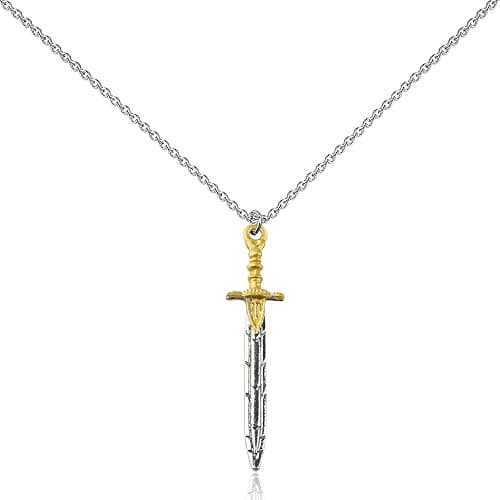 KEYCHIN Sword Necklace Horse Movie Fans Gifts Sea Monsters Jewelry Sword Pendant - Image 1