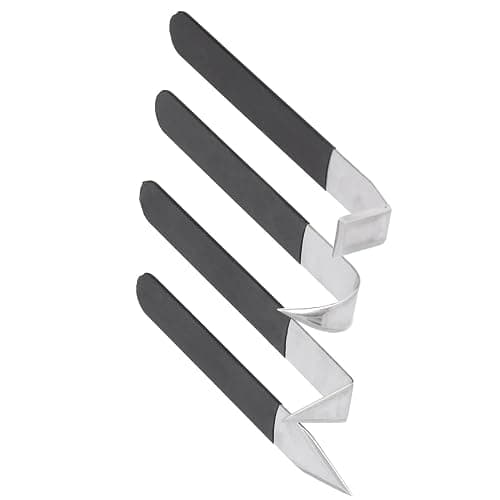 GBSCLOVER Pottery Trimming Tools 4Pcs, Stainless Steel Pottery Clay Trimming Tools, Safe Pottery Clay Tools for Engraving, Shaping, Styling Clay Pottery, Sculpture thumbnail 6