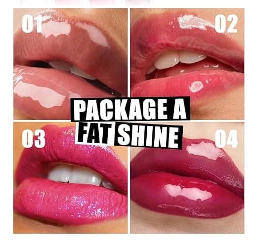 VolksRose 4pcs Lip Gloss Oil Set, Hydrating Lip Glow Oil Lipgloss Lipoil Set for Women Girls Teens, Tinted Plumping Lip Gloss Packs, Fat Lip Oil Lip Balm for Dry Lips Nourishing thumbnail 5