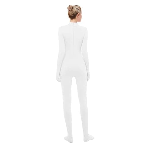 UINASH Long Sleeve Unitard Mock Turtleneck Full Body Spandex Footed Bodysuit Costume Jumpsuit Adult Unisex thumbnail 2