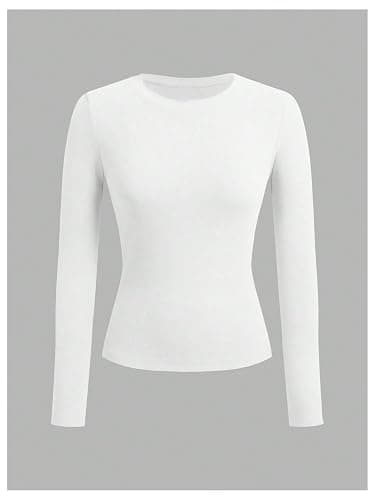 SOLY HUX Girl's Long Sleeve T-Shirts 3 Packs Basic Tops Crew Neck Fitted Tees Fall Clothes thumbnail 3