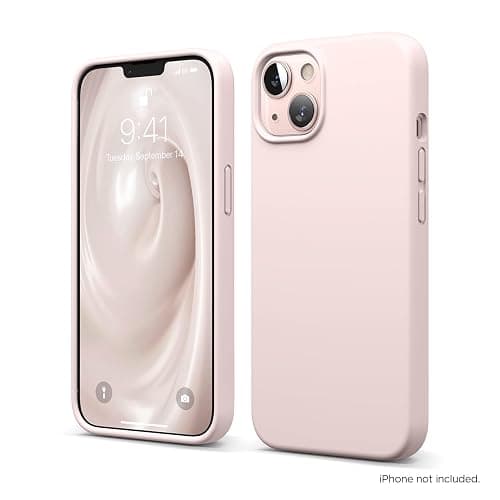 elago Coque Silicone Liquide Compatible avec iPhone 13 (6.1”), Case en Silicone Premium, Étui Protection Complète - Cover Antichoc à 3 Structure, Microfibre Douce Empêche Les Rayures (Rose) thumbnail 8