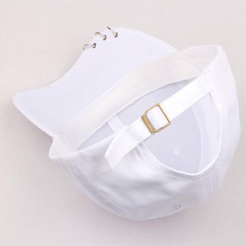 niumanery Unisex Korean Harajuku Baseball Cap with Metal Rings Hip Hop Adjustable Dad Hat Black - black thumbnail 8