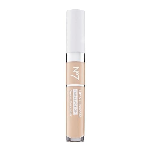 No7 Lift & Luminate Triple Action Serum Concealer - Fair - Anti Aging Liquid Concealer Makeup for Blemishes & Dark Circles - Medium to Full Coverage Concealer for Face (8ml) - Image 1