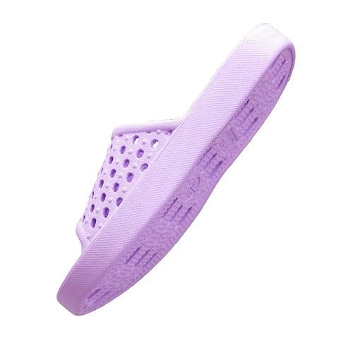 Xomiboe Shower Shoes Quick Drying Non-Slip Comfortable Men Women House Slippers - 6-7 Women/5-5.5 Men - Black thumbnail 8