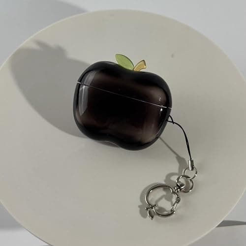 Cute Fruit Shaped Case for AirPods Pro 1/2, Realistic Design Cover with Leaf Charm, Translucent Shockproof TPU Protective Case, Great Gift Idea (red for Airpods Pro2) thumbnail 8