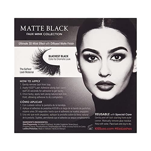 Kiss Lashes Lash Couture Matte Black Faux Mink Collection 02 thumbnail 9