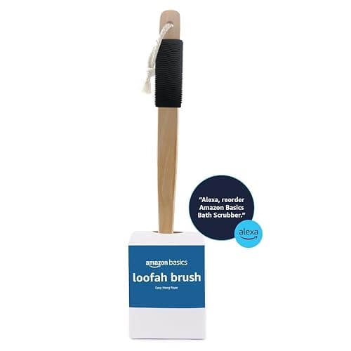 Amazon Basics Loofah Brush, Shower Brush with Handle thumbnail 4