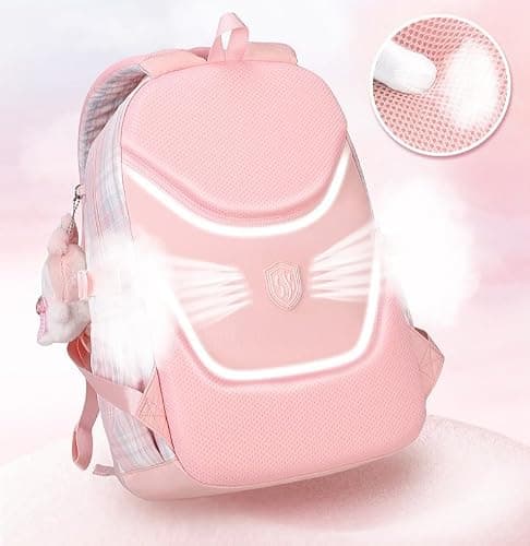 Festa Park Cutecore Backpack Shoulder Bag Purse, Kawaii Cartoon Bookbag Aesthetic Large Harajuku Daypack Preppy Rucksack Bags (Pink) thumbnail 7