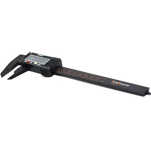 FineSource Electronic Digital Caliper Inch/Metric Conversion 0-6 Inch/150 mm Carbon Fiber Gauge Micrometer Extra Large LCD Screen Auto Off Featured Measuring Tool (Black) thumbnail 7