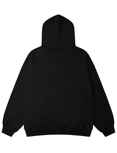 Aelfric Eden Graphic Hoodies Vintage Printed Hoodie Sweatshirt Casual Oversized Long Sleeve Streetwear Hooded Pullover - Small - Black thumbnail 2