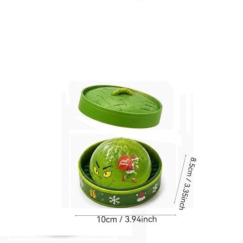 Stress Relief Squishy, Random 1 of 7 Color, Squeeze Party Favor Gifts | Random 1 of 7 Color, Mystery Green Christmas Dumpling Edition, Stress Relief Sensory Squeeze for Holiday Gifts Party Favors thumbnail 2