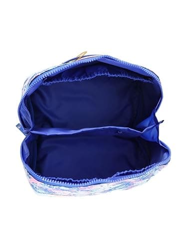 Simply Southern Cosmetic Bag, Fully Lined, 4 Interior Pockets (Ribbons - Blue) thumbnail 2