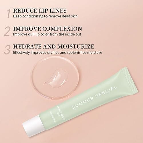 HHLTOH 4 PCS Summer Special Butter Lip Balm – Ultra-Hydrating Lip Care with Shea Butter & Olive Oil, Soothes Dry Lips with Natural Tint & Gloss Effect, Lip Plumper Moisture & Light Lip Stain Finish thumbnail 4
