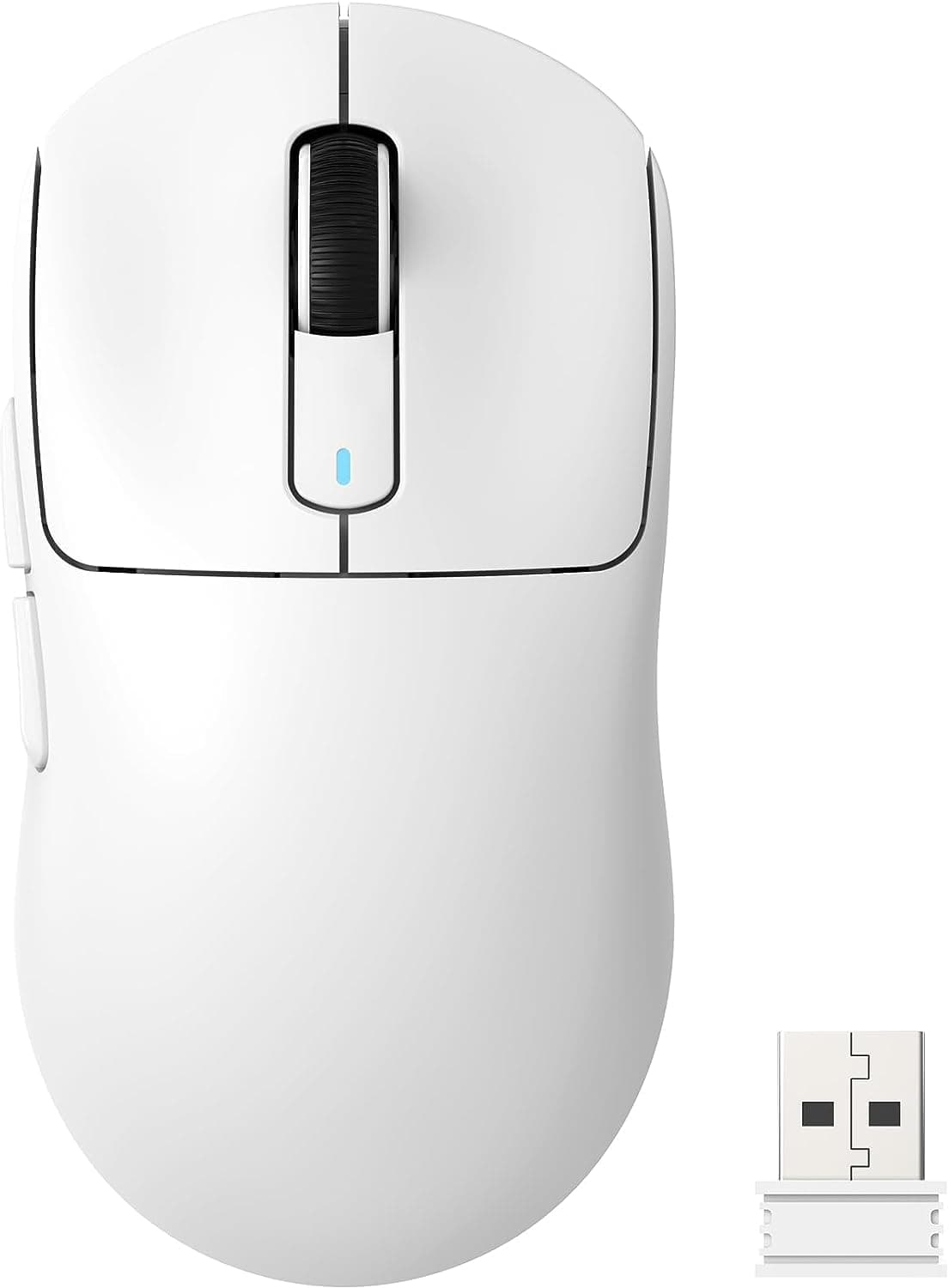 ATTACK SHARK X3 Lightweight Wireless Gaming Mouse with Tri-Mode 2.4G/USB-C Wired/Bluetooth,26K DPI, PAW3395 Optical Sensor,Kailh GM8.0 Switch,5 programmable Buttons for PC/Win/Mac(White) - Image 1