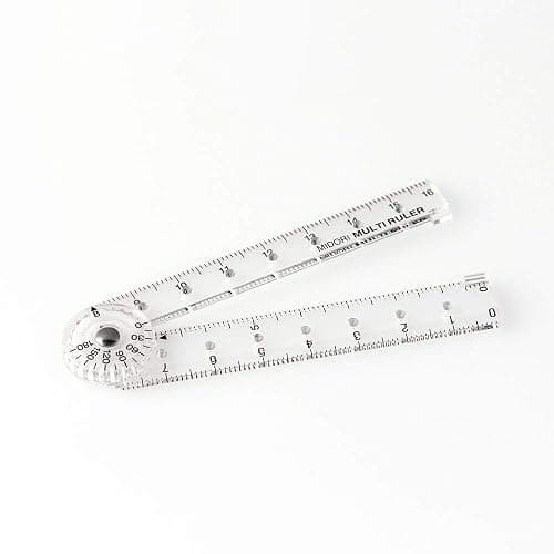 DESIGNPHIL 42263006 Midori Multi Ruler, 6.3 inches (16 cm), Transparent thumbnail 3