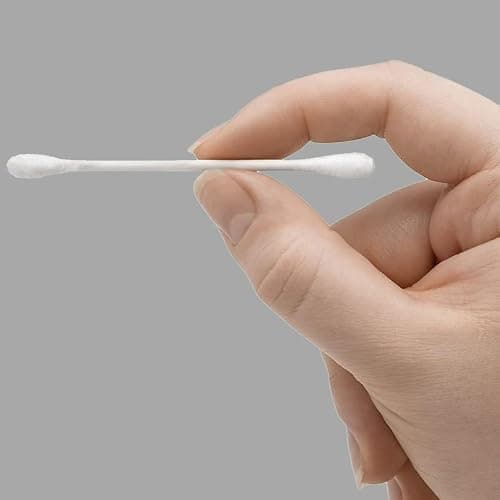 Amazon Basics Double-Tipped Cotton Swabs for Personal Hygiene and Baby Care, Cotton, Versatile, Baby Safe, 500 Count thumbnail 4