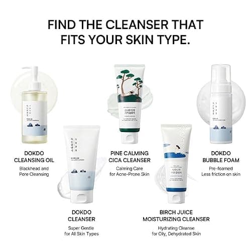 ROUND LAB 1025 Dokdo Cleanser 5.07 Fl Oz, Low pH Facial Cleanser for Sensitive Skin, Rich Soft Bubbles for Deep Cleansing and Makeup Removal, Hydrating Face Wash with Deep Sea Water, Korean Skin Care thumbnail 7