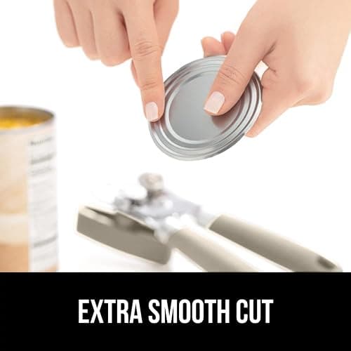 GORILLA GRIP Heavy Duty Stainless Steel Smooth Edge Manual Can Opener and Bottle Openers, Soft Comfortable Handle, Oversized Handheld Turn Knob, US Designed Multifunctional Kitchen Tool, Almond thumbnail 7