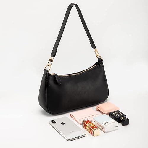 VODIU Clutch Tote Handbags with 2 Removable Straps and Zipper Closure Crossbody Bags Shoulder Purse Handbag for Women thumbnail 8