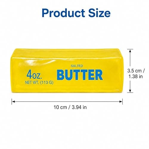 Coconut Oil Butter Squishy Toy, Butter Stick Stress Relief Squeeze Toy, Non-Rebound Moldable Sensory Fidget Toy, Soft Jelly Squishy Desk Toy for Teens Adults thumbnail 3