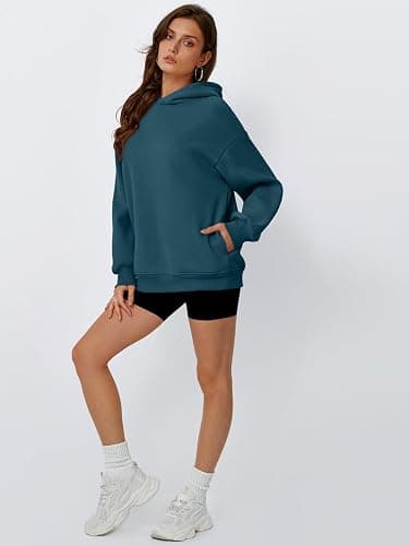 Trendy Queen Womens Oversized Hoodies Comfy Sweatshirts Fall Fashion 2025 Outfits Casual Tops Fleece Clothes with Pockets thumbnail 5