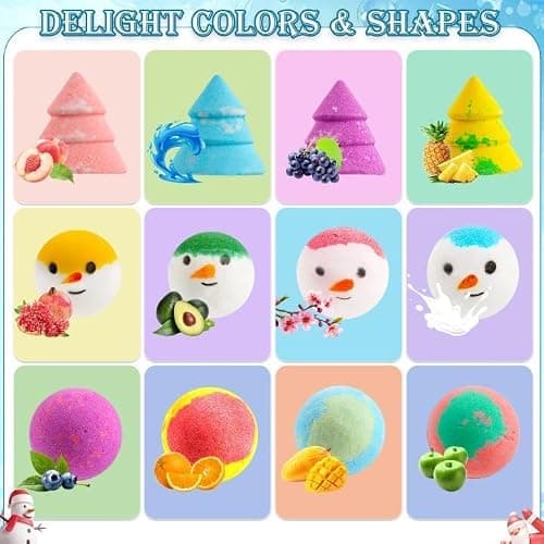 24 Pack Christmas Bath Bombs for Kids with Surprise Toys Inside, 2026 Kids Advent Calendar Bathbombs Set Bubble Bath Bombs for Christmas Stuff Gifts for Boys Girls Xmas New Year Birthday Party Favors thumbnail 4