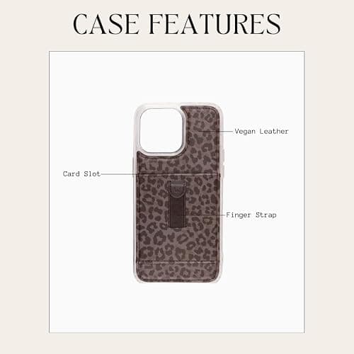 Walli Cases for iPhone 15 Pro Max Case Aesthetic Sport Wallet Phone Case Card Holder, Securely Holds up to 2 Cards - Cute, Trendy Phone Cover fits iPhone 15 Pro Max, with Finger Strap thumbnail 2